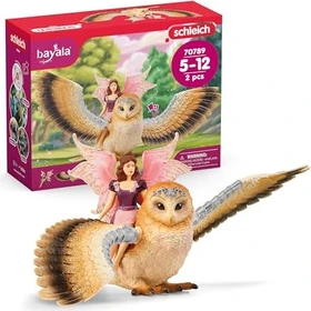 Schleich Bayala - Elfe auf Glitzer-Eule