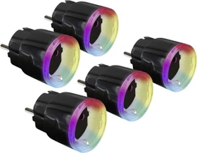 Shelly Plus Plug S Gen2, schwarz, 2500W, Smart-Steckdose, 5er-Pack