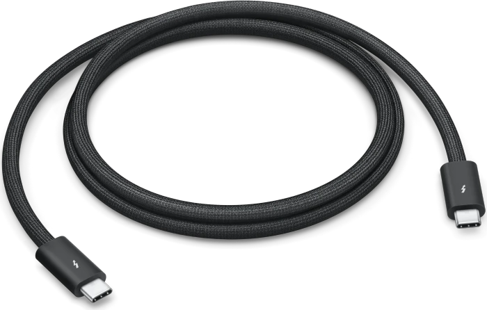 Apple Thunderbolt 5 (USB-C) Pro Kabel (2025), 240W, schwarz, 1m (verschiedene Markenbezeichnungen)
