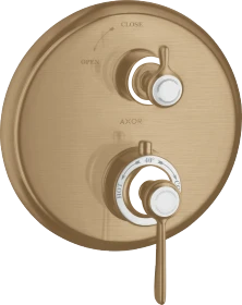 Hansgrohe Axor Montreux Thermostat Unterputz mit Hebelgriff und Absperrventil brushed bronze