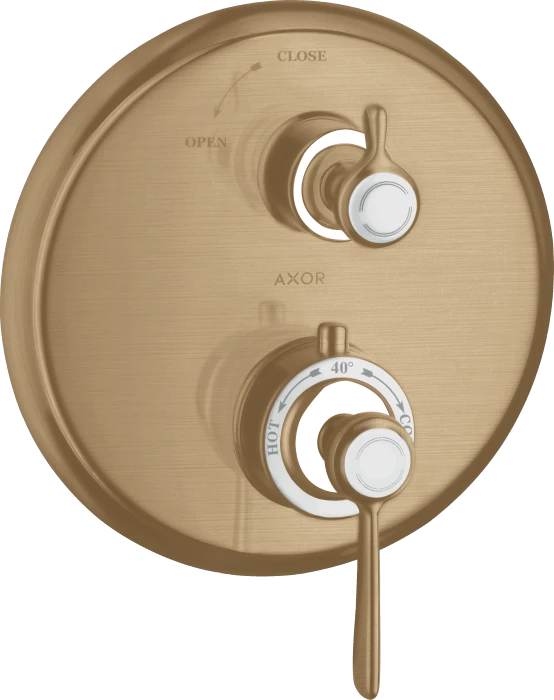 Hansgrohe Axor Montreux Thermostat Unterputz mit Hebelgriff und Absperrventil brushed bronze