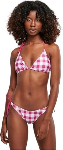 Urban Classics Check Bikini-Set bright violet/vichy (Damen)