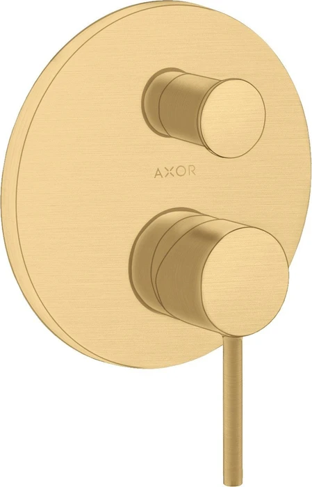 Hansgrohe Axor Starck Wannenmischerarmatur mit Pingriff und Sicherung brushed goldoptik