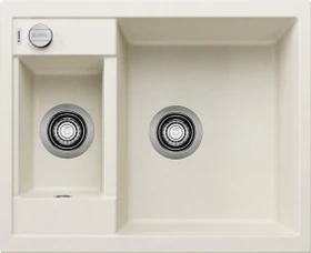 Blanco Metra 6 Becken reversibel mit Ablauffernbedienung softweiß