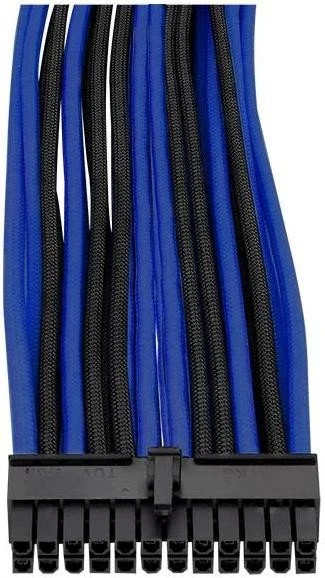 Thermaltake TtMod Sleeve Cable Verlängerung 30cm, schwarz/blau