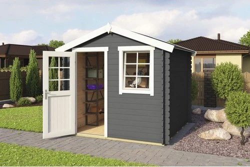 Lasita Maja Wels 2 Gartenhaus carbongrau (2837500004)