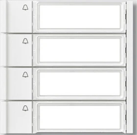 Siedle TM 700-4-0 W Ruftasten für Vario Türsprechanlage, 4 Teilnehmer, weiß