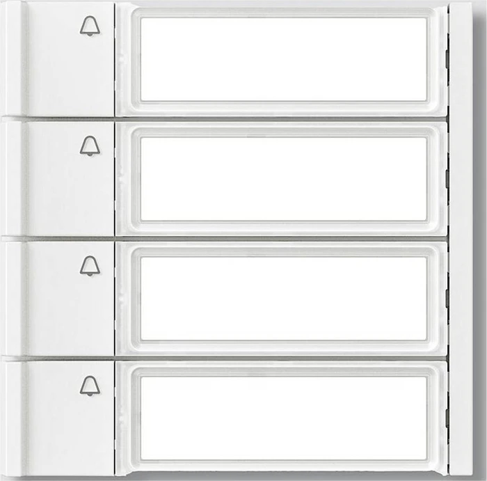 Siedle TM 700-4-0 W Ruftasten für Vario Türsprechanlage, 4 Teilnehmer, weiß