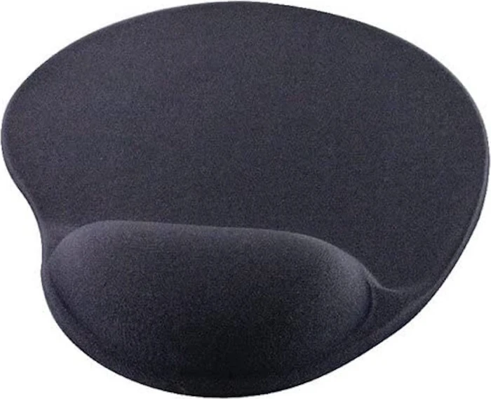 Q-Connect Gel-Mousepad mit Handgelenkauflage, 262x225mm, schwarz
