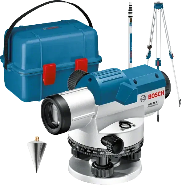 Bosch Professional GOL 26G Optisches Nivelliergerät inkl. Koffer + Zubehör