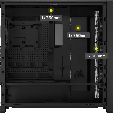 Corsair Frame 5000D RS, schwarz, Glasfenster