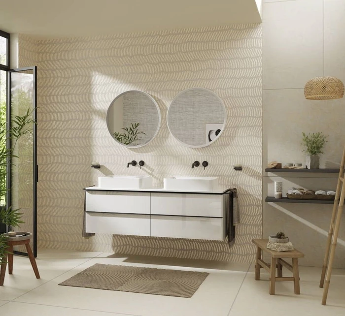 Hansgrohe Xelu Q Waschtischunterschrank 156x48.5cm, 4 Schubkästen, Griff mattweiß