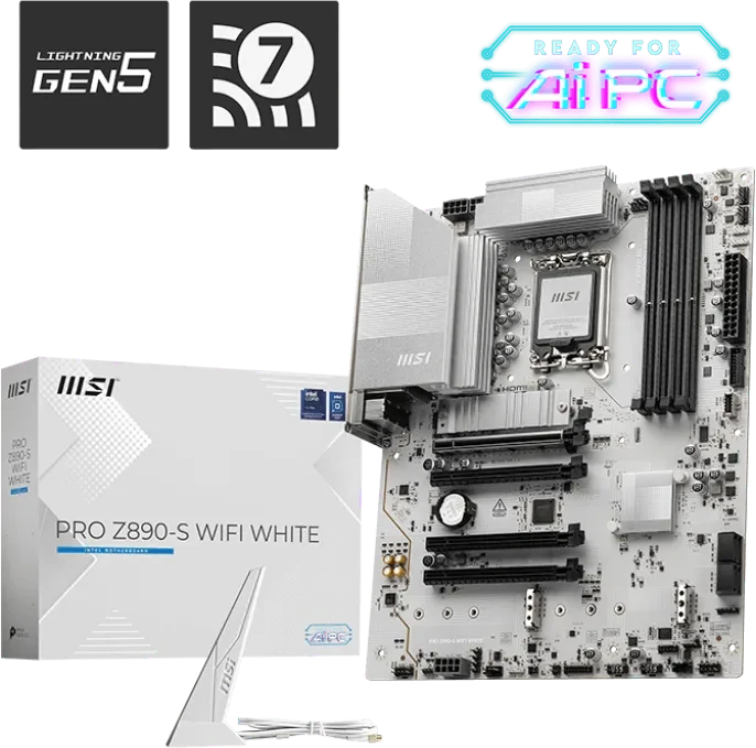MSI PRO Z890-S WIFI White (Intel 1851)