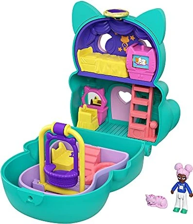 Mattel Polly Pocket - Drehspaß-Schatulle Katze