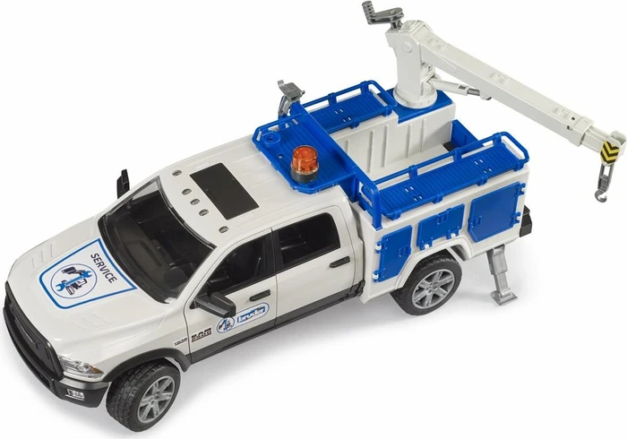Bruder Profi-Serie RAM 2500 Service Truck mit Kran und Rundumleuchte