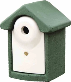 CJ Wildlife Nistkasten für Höhlenbrüter, grün/weiß