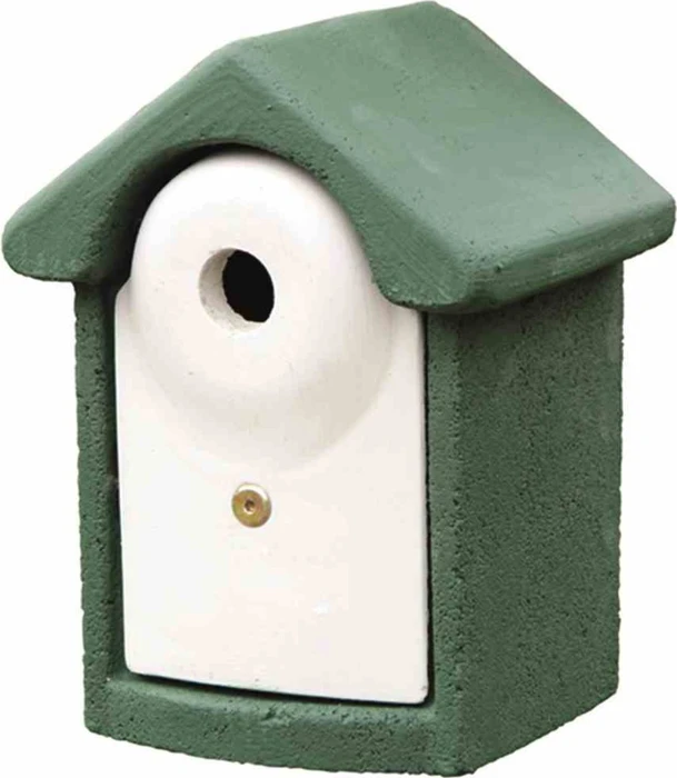 CJ Wildlife Nistkasten für Höhlenbrüter, grün/weiß