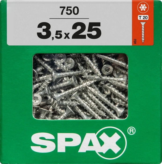 Spax WIROX A9J 4CUT T-STAR plus T20 Universalschraube, 3.5x25mm, 750 Stück