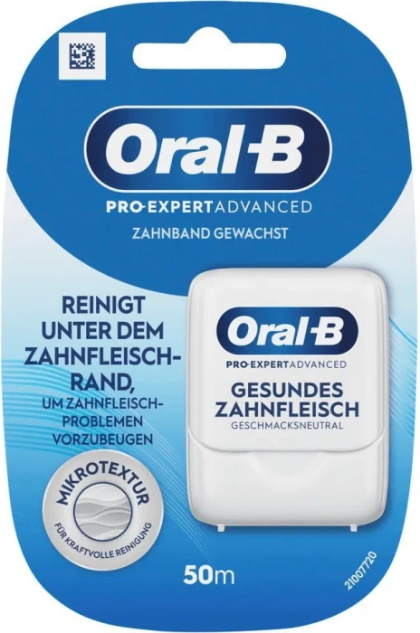 Oral-B Pro-Expert Advanced Tiefenreinigung Zahnband Zahnseide geschmackneutral, 50m, 1 Stück