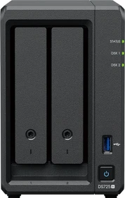 Synology DiskStation DS725+, 4GB RAM ECC, 1x RJ-45 2.5GBase-T, 1x RJ-45 1000Base-T