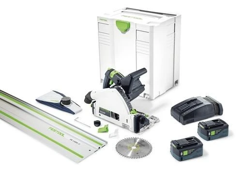 Festool TSC 55 Li 5.2 REBI Set SCA FS Akku-Tauchsäge inkl. Systainer + 2 Akkus 5.2Ah + Zubehör