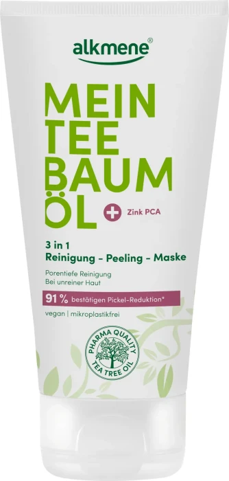 Alkmene Mein Teebaumöl 3in1 Reinigung-Peeling-Maske, 150ml