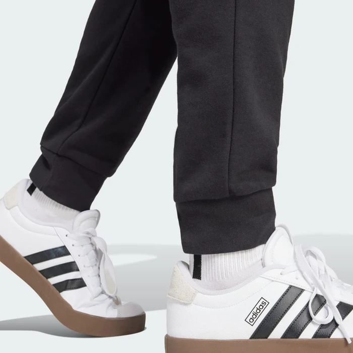 adidas Essentials Feel Cozy French Terry Trainingshose lang schwarz/weiß (Herren)