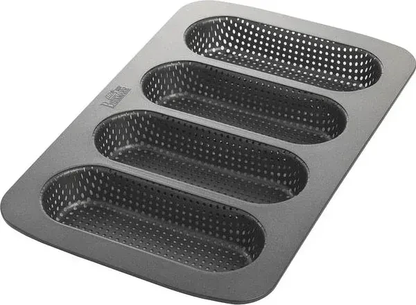 Birkmann Laib & Seele 4er Mini-Baguette-Blech Brotbackform 35x22cm