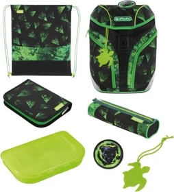 Herlitz SoftLight Plus Greenline Explorer Schultaschen-Set, 6-tlg.