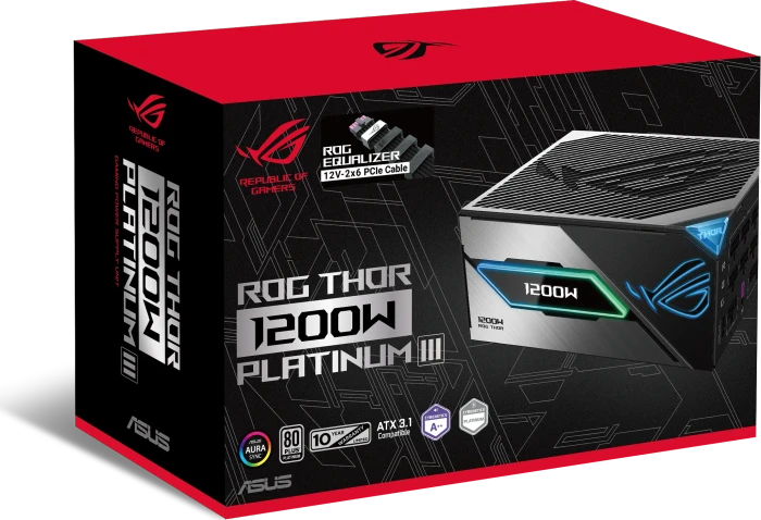 ASUS ROG Thor Platinum III (ROG Equalizer), ROG-THOR-1200P3-GAMING-E, 1200W, ATX 3.1