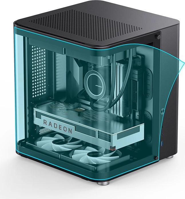 Jonsbo TK-1 2.0 Black, Glasfenster