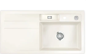 systemceram Bela 100 Einbau Becken rechts mit Ablauffernbedienung magnolie