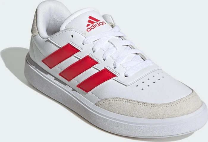 adidas Courtblock cloud white/pure ruby/off white (Herren)