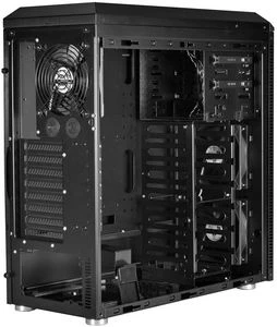 Lian Li PC-B25FWB Blue Ring schwarz, Acrylfenster