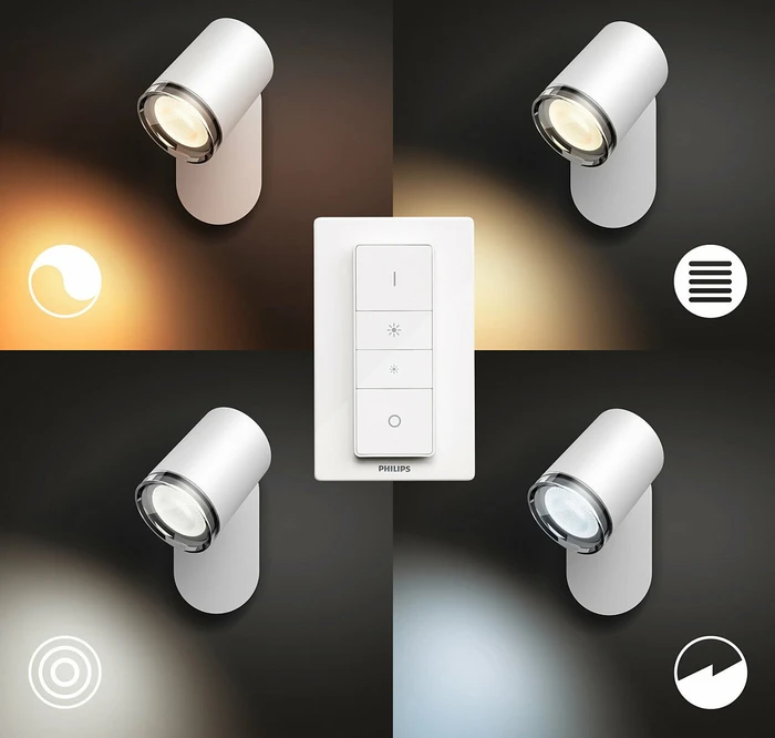 Philips Hue White Ambiance Adore Spot 1-flammig weiß