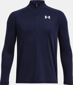 Under Armour Tech 2.0 Zip Funktionsshirt langarm midnight navy/white (Junior)