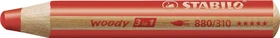 STABILO Woody 3in1 Wachsmalstift rot