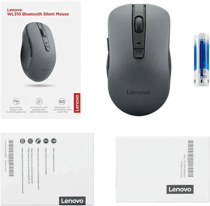 Lenovo WL310 Silent Mouse, Bluetooth