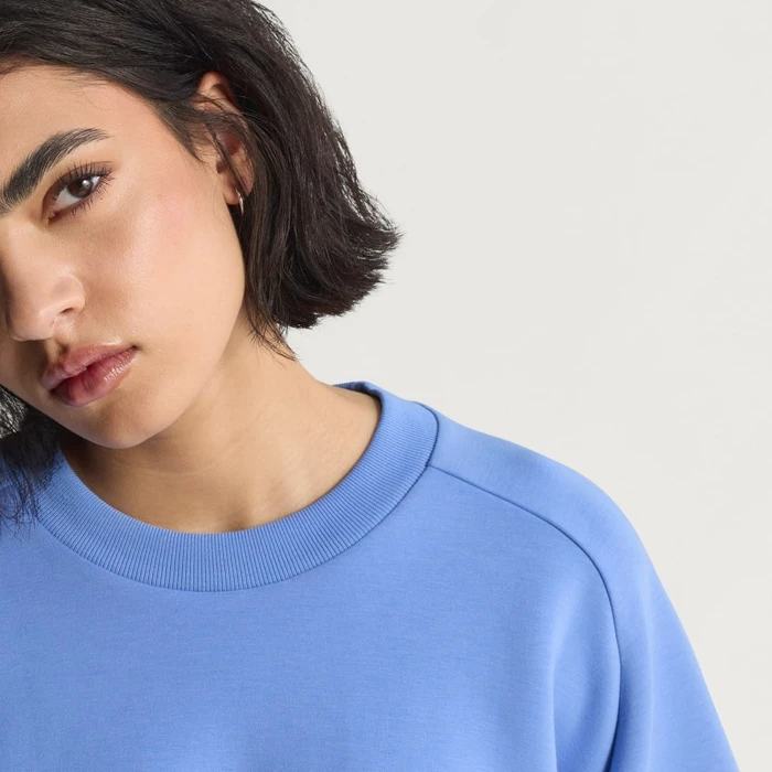 adidas Weiches Lux Loose Sweatshirt blue fusion (Damen)