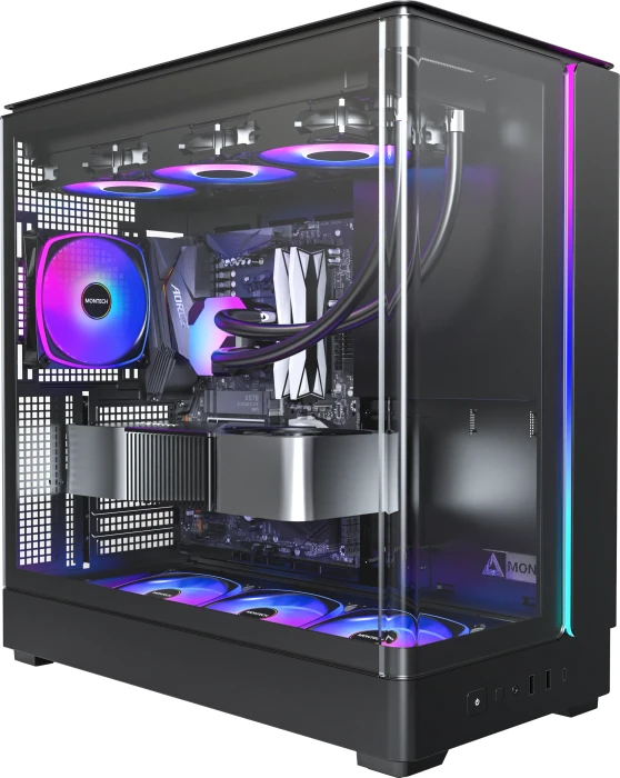 Montech King 45 Pro Black, Glasfenster