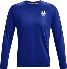 Under Armour ArmourPrint Funktionsshirt langarm royal/white (Herren)