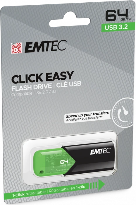 Emtec B110 Click Easy 3.2 64GB grün, USB-A, USB 3.2 Gen 1×1