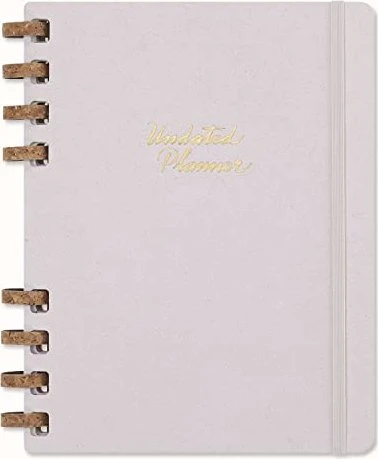 Moleskine Undatierter Life Planner Kalender XL 2024, 204x252mm, Hardcover, Grape Crush