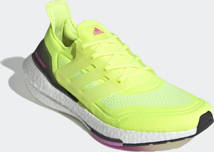 adidas Ultraboost 21 solar yellow/cloud white/screaming pink (Herren)