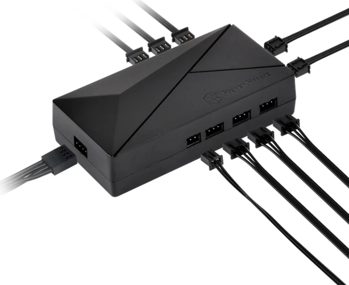 SilverStone CPL02-E, Lichtsteuerung 8-fach, schwarz