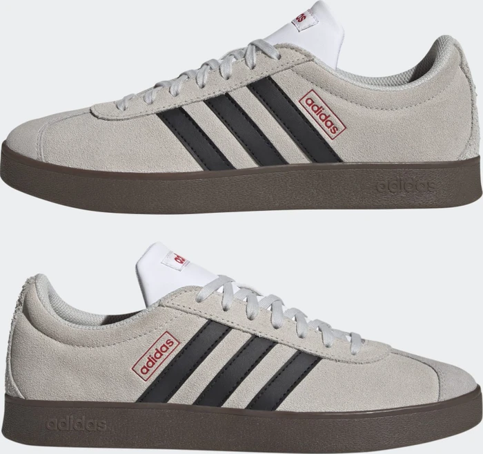 adidas VL Court 2.0 grey one/core black/better scarlet
