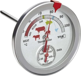 TFA Dostmann Edelstahl Braten-/Ofenthermometer analog