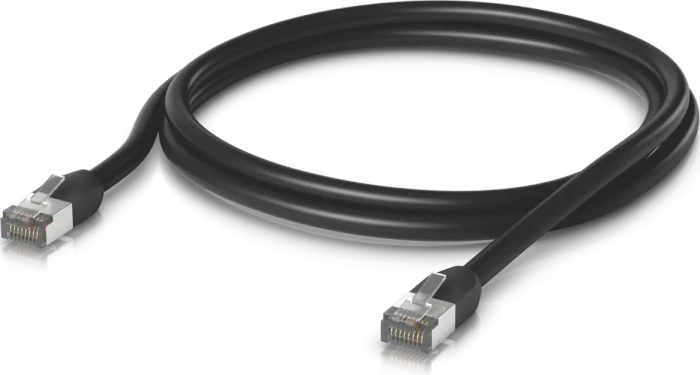 Ubiquiti UniFi Patchkabel Outdoor, Cat6, RJ-45/RJ-45, 2m, schwarz