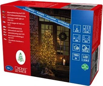 Konstsmide Lichterkette Baummantel 240cm LED 270x bernstein