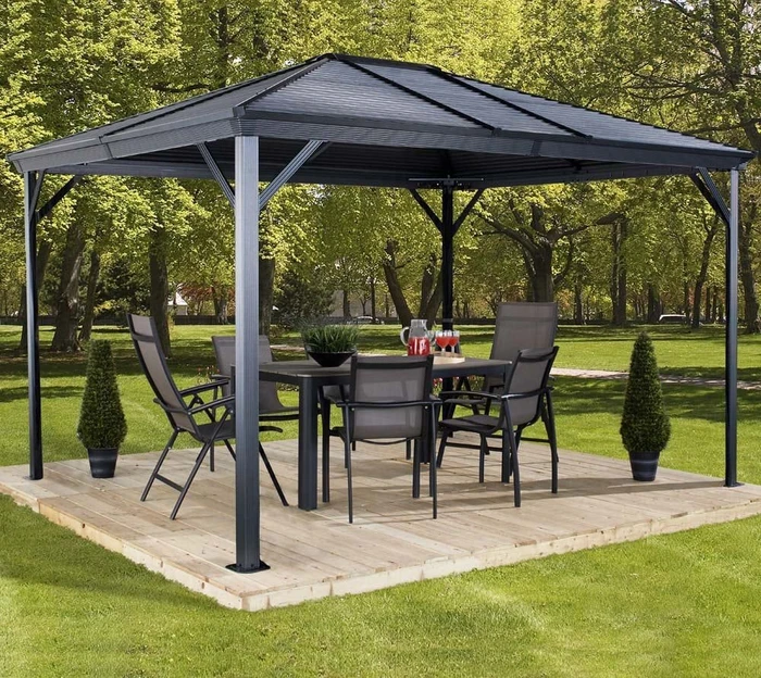 Sojag Ventura Pavillon 10x14 basaltgrau